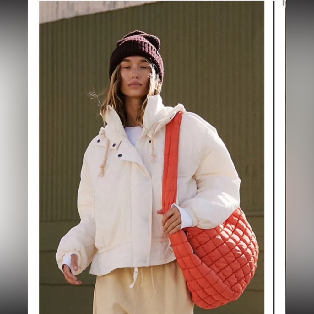 Free People FP Movement Quilted Carryall - Chefs Kiss NWOT - Picture 4 of 12